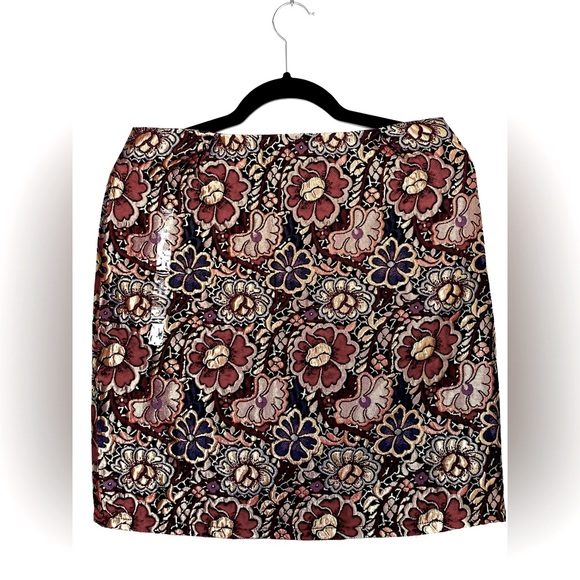 Simons mini floral skirt with shimmer gold details size M - Picture 1 of 5